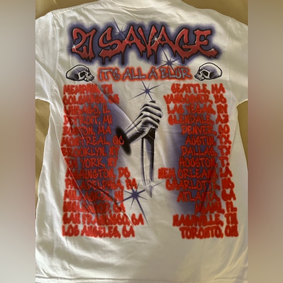 NWOT Brand new Drake 21 Savage Toronto It’s All A Blur Concert T shirt - Picture 2 of 3